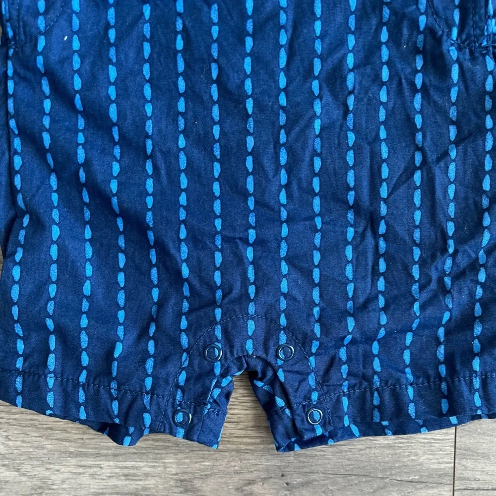 Carter’s Just One You Baby Boy Overalls Stripes Navy Light Blue 6 Months Summer